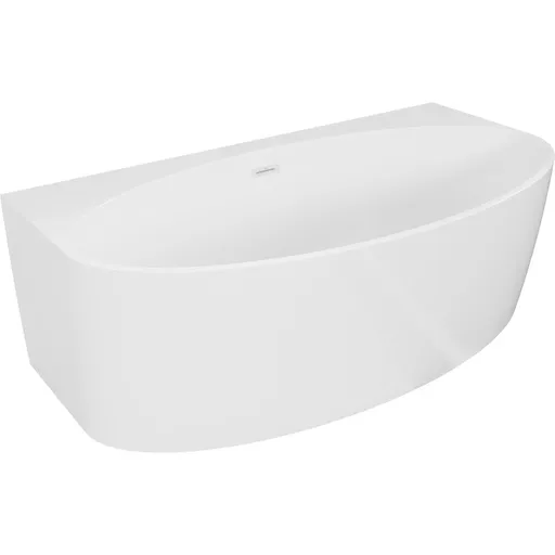 MEXEN/S Bruna volně stojící vana nástěnná 170 x 88, bílá lesk, sifon a přepad bílá 52731708800-20