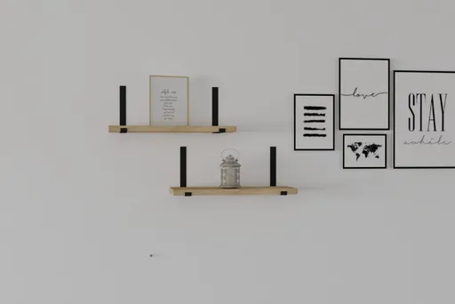 Nástěnná police Lama - Sapphire Oak