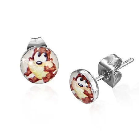 Puzetové náušnice z oceli, Tasmánský čert