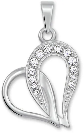 Soliter Přívěsek srdce s krystaly 249 001 00472 07