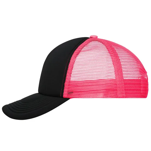 Myrtle Beach (Daiber) 5 panelová kšiltovka MB070 - Černá / neonově růžová | uni