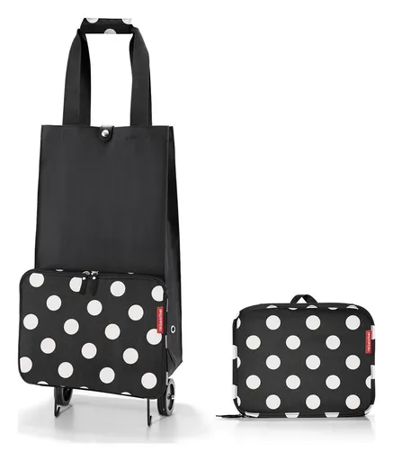 Skládací nákupní taška na kolečkách Reisenthel Foldabletrolley Dots White