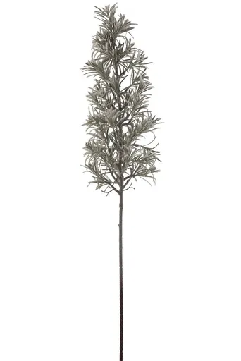 Zelená zasněžená dekorační větev borovice Pine Snowy - 110 cm J-Line by Jolipa