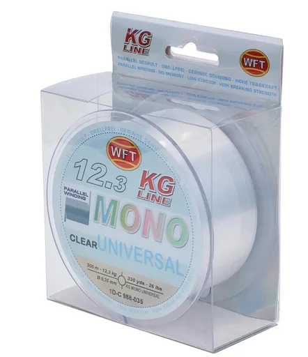 Wft vlasec kg mono universal clear 300 m - 0,30 mm 9,8 kg