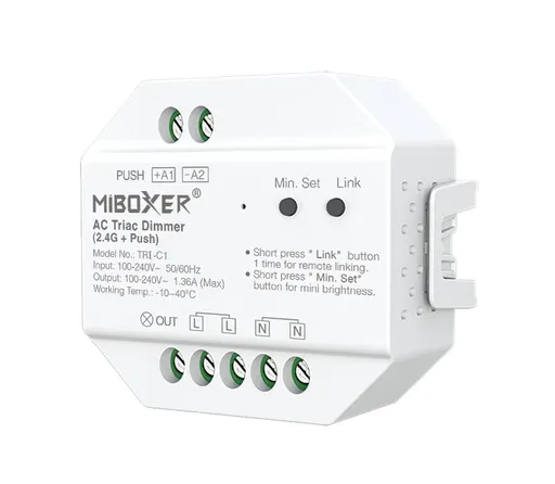 LED Solution Mi-Light MiBoxer RF Triakový stmívač pro LED svítidla 230V TRI-C1
