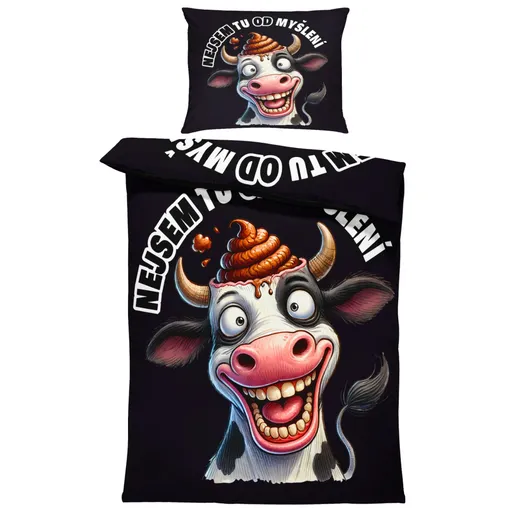 Povlečení Nejsem tu od myšlení (Rozměr : 1x140/220 + 1x90/70)