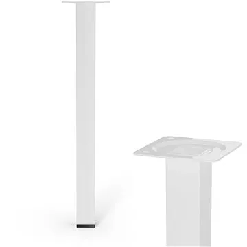 Walteco Nábytková noha 25*25*300mm, bílá (50158)