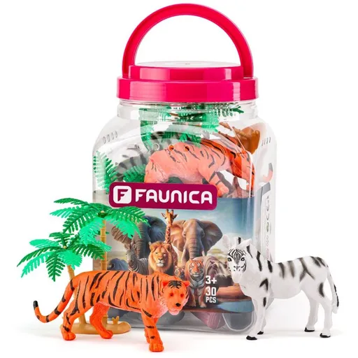 Faunica Zvířátka figurky sada v MEGA tubě - Safari