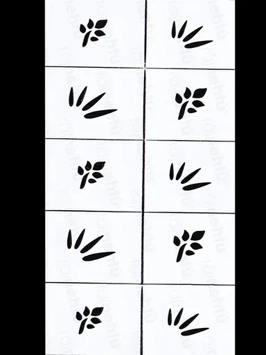 Dekorační šablony na nehty - motiv jaro