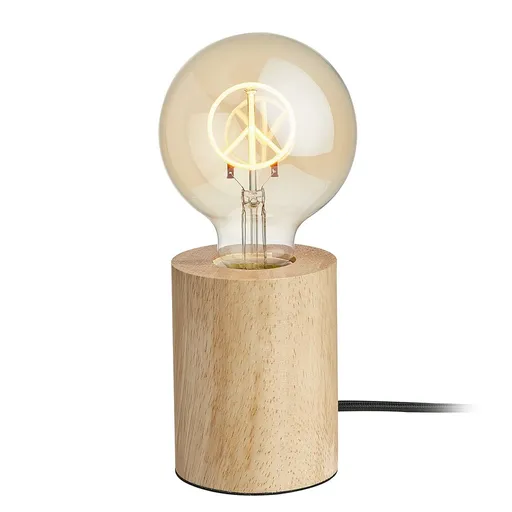 STILO Stolní lampa dřevěná kulatá 11 cm