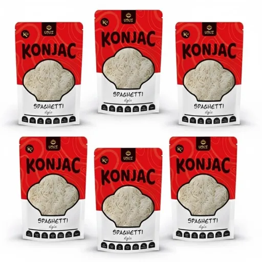 USUI Konjakové těstoviny ve tvaru špaget, výhodný balíček 5+1 zdarma