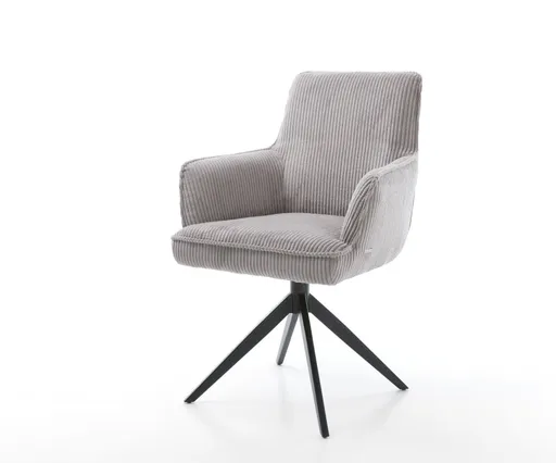 Otočná židle Heira-Flex s područkami křížová podnož široká kov