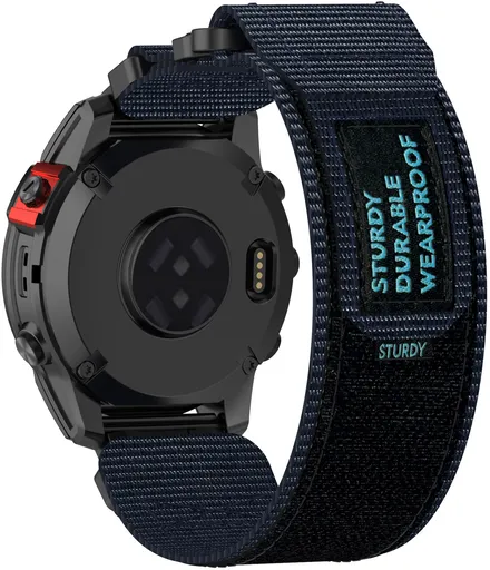 4wrist Velcro řemínek pro Garmin 22 mm - Blue