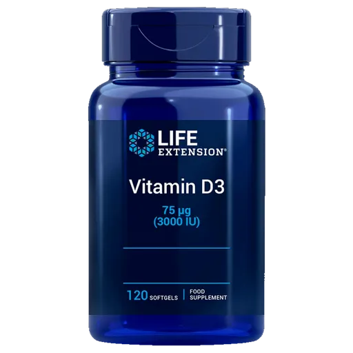 Life Extension Vitamin D3 3000IU - 120 tobolek