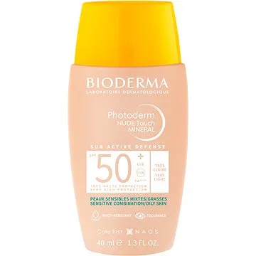 BIODERMA Photoderm NUDE Touch MINERAL velmi světlý SPF 50+ 40 ml (3701129803455)
