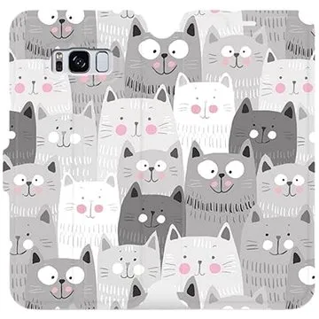 Flipové pouzdro na mobil Samsung Galaxy S8 - M099P Kočičky (5903226068326)