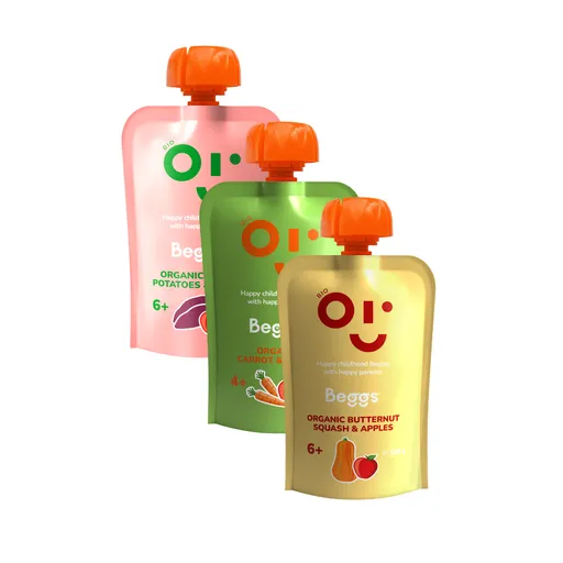 Beggs BIO Mix ovocno-zeleninových příkrmů 3x120 g