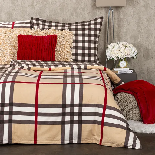4Home Flanelové povlečení Kostka, 140 x 200 cm, 70 x 90 cm