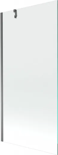 MEXEN/S Next vanová zástěna FIX 90 x 150, transparent, grafit metal 895-090-000-00-00-95