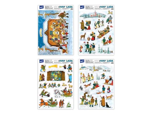 okenní fólie vánoce Josef Lada VA019 30x42cm 8885838 - MFP Paper