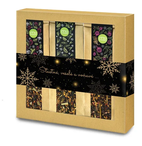 Fytopharma Vánoční dárková kazeta sypaných čajů 3x100 g