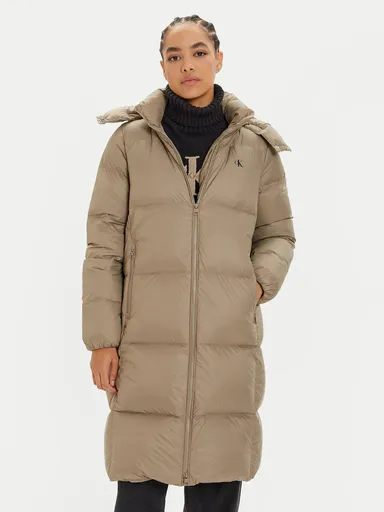 Calvin Klein dámská zelenohnědá bunda J20J224109 XL