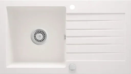 DEANTE Zorba alabaster Granitový dřez s odkapávačem ZQZ_A113