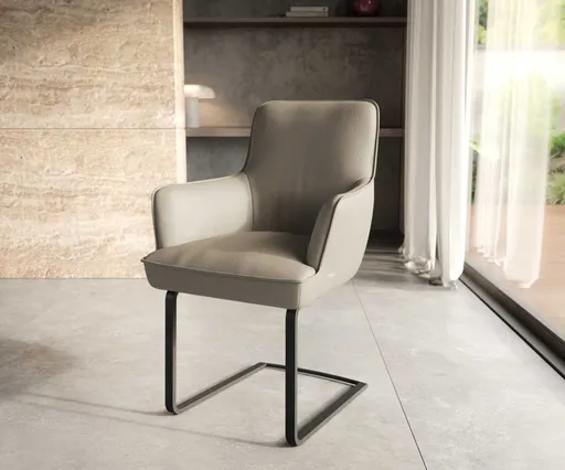 Jídelní židle Heira-Flex s područkami konzolová podnož plochá