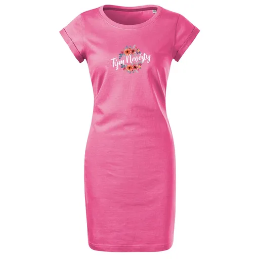 Bontis Šaty Tým nevěsty KOUZLO KVĚTIN - Purpurová | XL