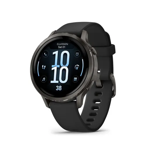 Garmin Venu® 4 - 41 mm Slate a Černý silikonový řemínek 010-03013-02