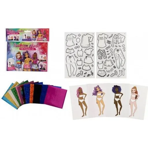Kreativní sada módní návrhářka - kouzlení fóliovými obrázky