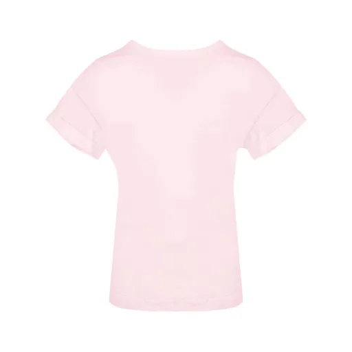 Mantis Volné dámské tričko s krátkým rukávem - Jemně růžová | S