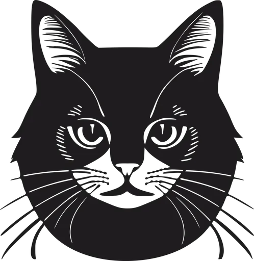 Vsepropejska 3D samolepka na zeď ze dřeva kočka 8 Rozměr (cm): 38 x 37, Dekor: Černá