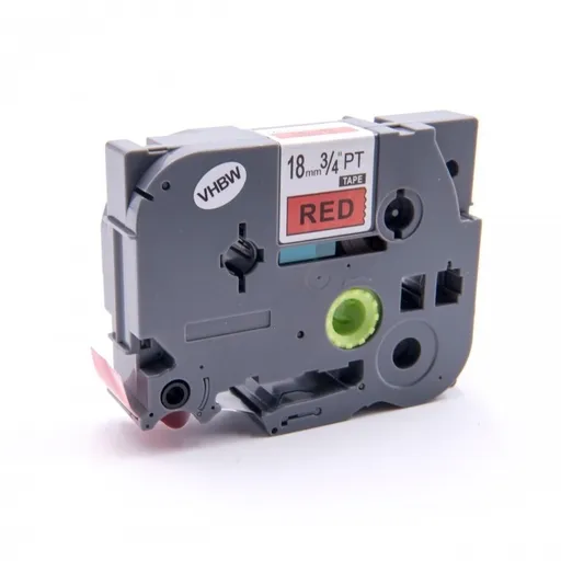 Kompatibilní páska s Brother TZe-V441, 18mm x 5,5m, černý tisk / červený podklad, vinyl