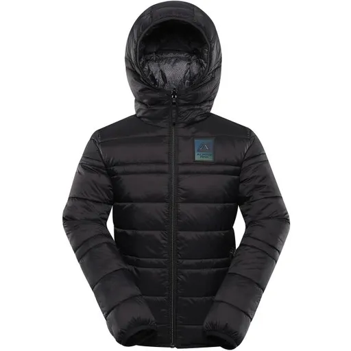 ALPINE PRO DOUWO Dětská zimní bunda, černá, velikost 104-110