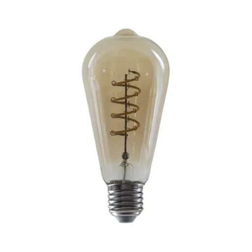 ACA Lighting LED FILAMENT E27 DIM ST64 jantar SPIRAL 4W 1800K 230V 270lm RA80 CONDI4WWSDIMAM