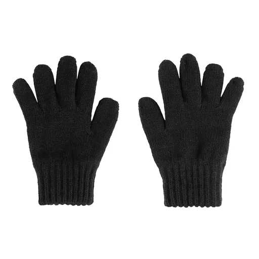 Bontis Dětské pletené rukavice 2-4 roky - Černá | 2-4 let
