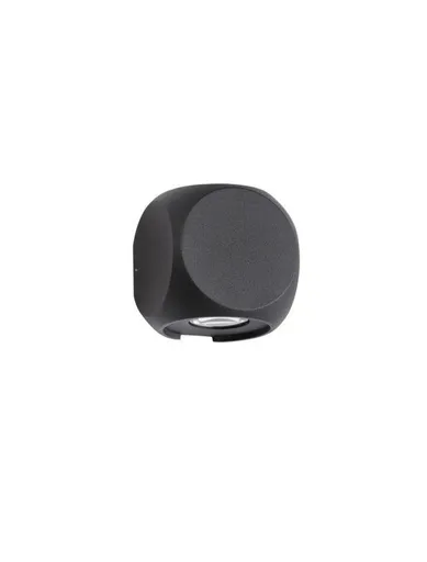 NOVA LUCE venkovní nástěnné svítidlo ZARI černý hliník a sklo Cree LED 2x2W 3000K 100-240V 2x38st. IP54 světlo ve dvou směrech 9226216