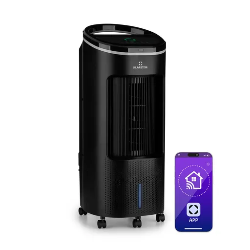 Klarstein IceWind Plus Smart 4-v-1, ochlazovač vzduchu, ventilátor, zvlhčovač, čistička vzduchu, ovládání aplikací