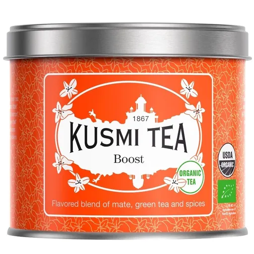Zelený čaj BOOST Kusmi Tea plechovka 100 g