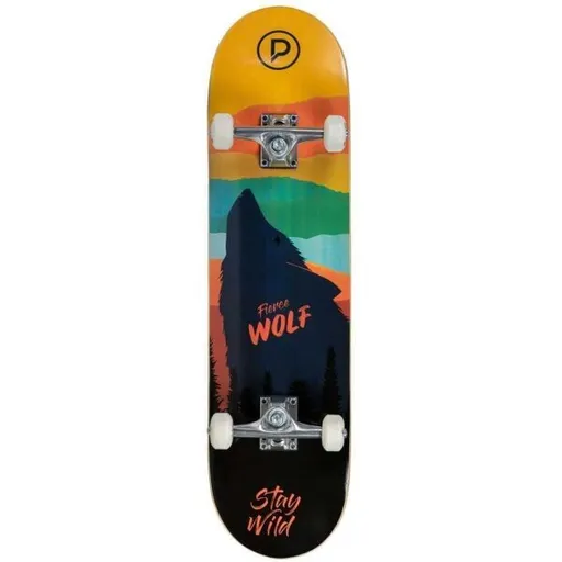 Powerslide PLAYLIFE FIERCE WOLF 31X8" Skateboard komplet, černá, velikost