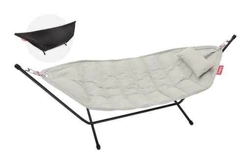 Houpací síť headdemock superb vč. polštáře a černé konstrukce, více variant - Fatboy Barva: mist