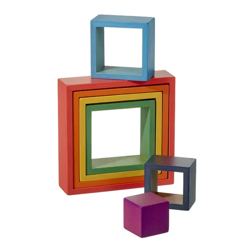 Better Brand TickIt Architekt dřevěné duhové čtverce + dárek a doprava zdarma