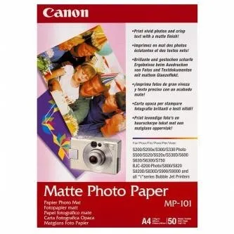 Canon Matte Photo Paper MP-101 7981A005, 170 g/m2, A4, 50ks, matný, inkoustový, bílý, foto papír
