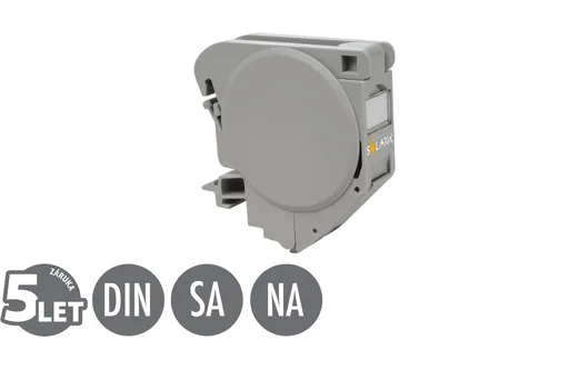 Držák keystonu 1 x RJ45 na DIN lištu šedý