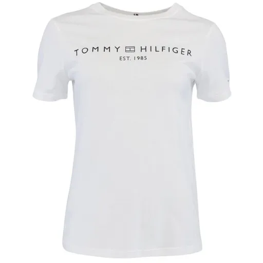 Tommy Hilfiger LOGO CREW NECK Dámské triko, bílá, velikost