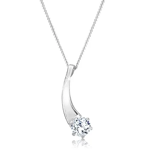 Náhrdelník ze stříbra 925 - padající hvězda se zirkonem