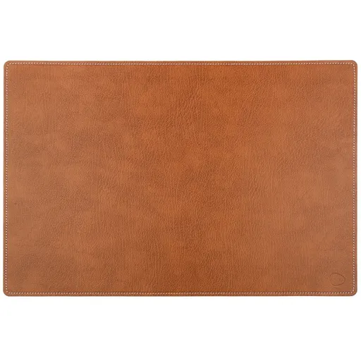 Podložka na pracovní stůl SQUARE BULL 44 x 64 cm, přírodní / bílá, kůže, LIND DNA