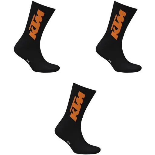 KTM SOCKS LONG Pánské ponožky, černá, velikost