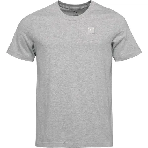 Puma ESSENTIALS ELEVATED TEE Pánské triko, šedá, velikost